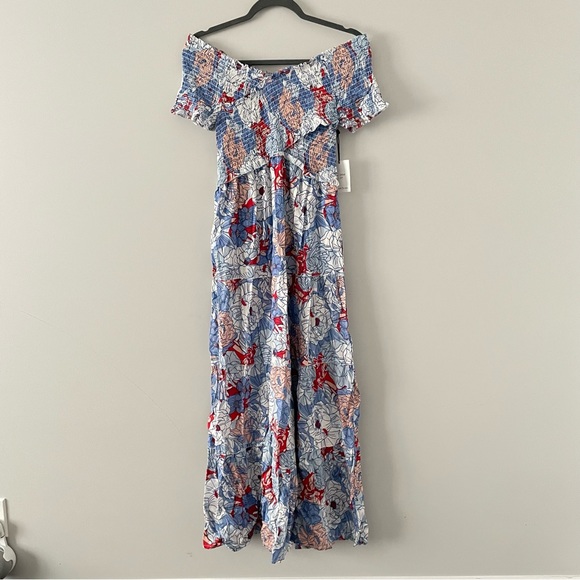 Japna Open Shoulder Floral Dress - Picture 6 of 10